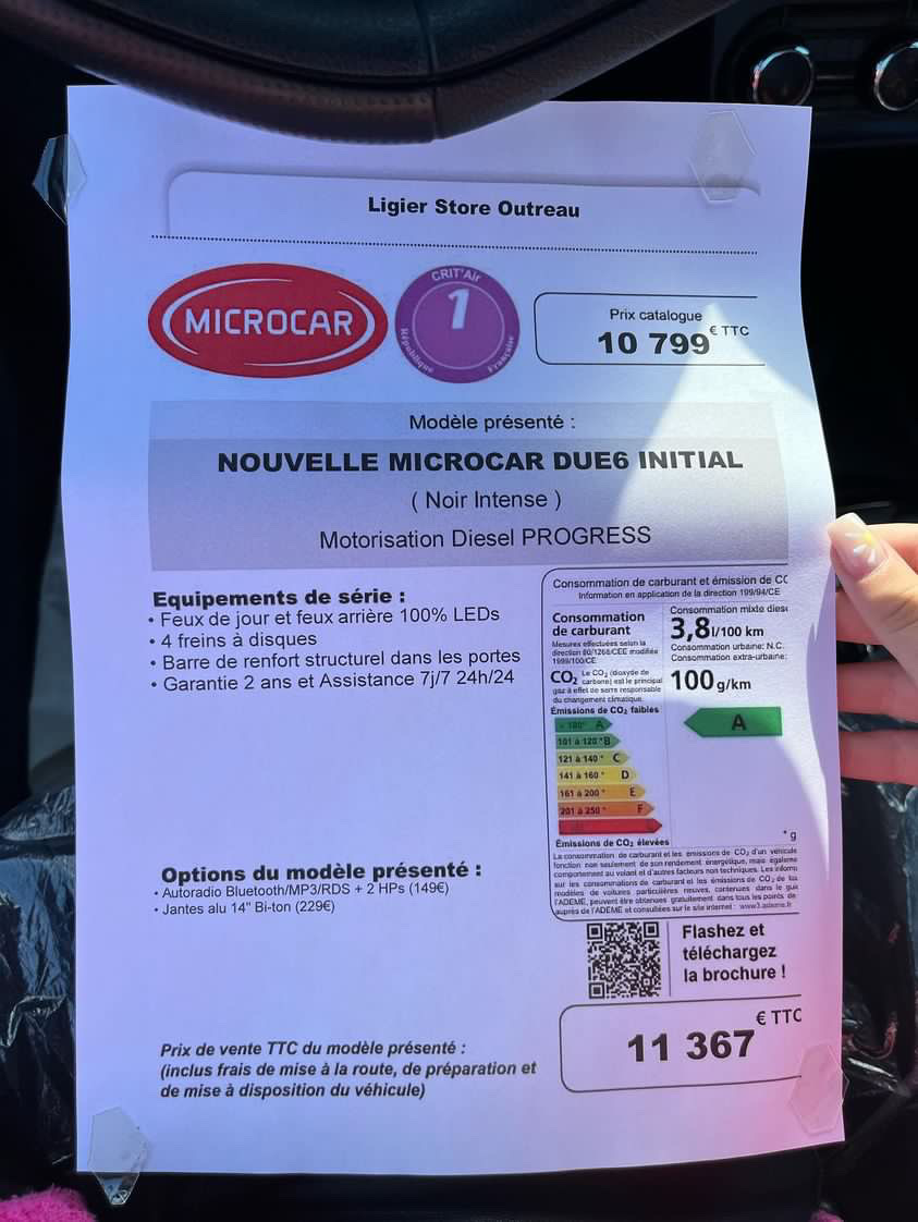 NOUVELLE MICROCAR DUE6 INITIAL – Image 8