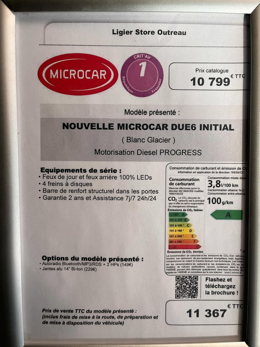 NOUVELLE MICROCAR DUE6 INITIAL – Image 5